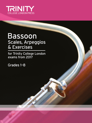 Bassoon Scales, Arpeggios & Exercises Grades 1-8 from 2017