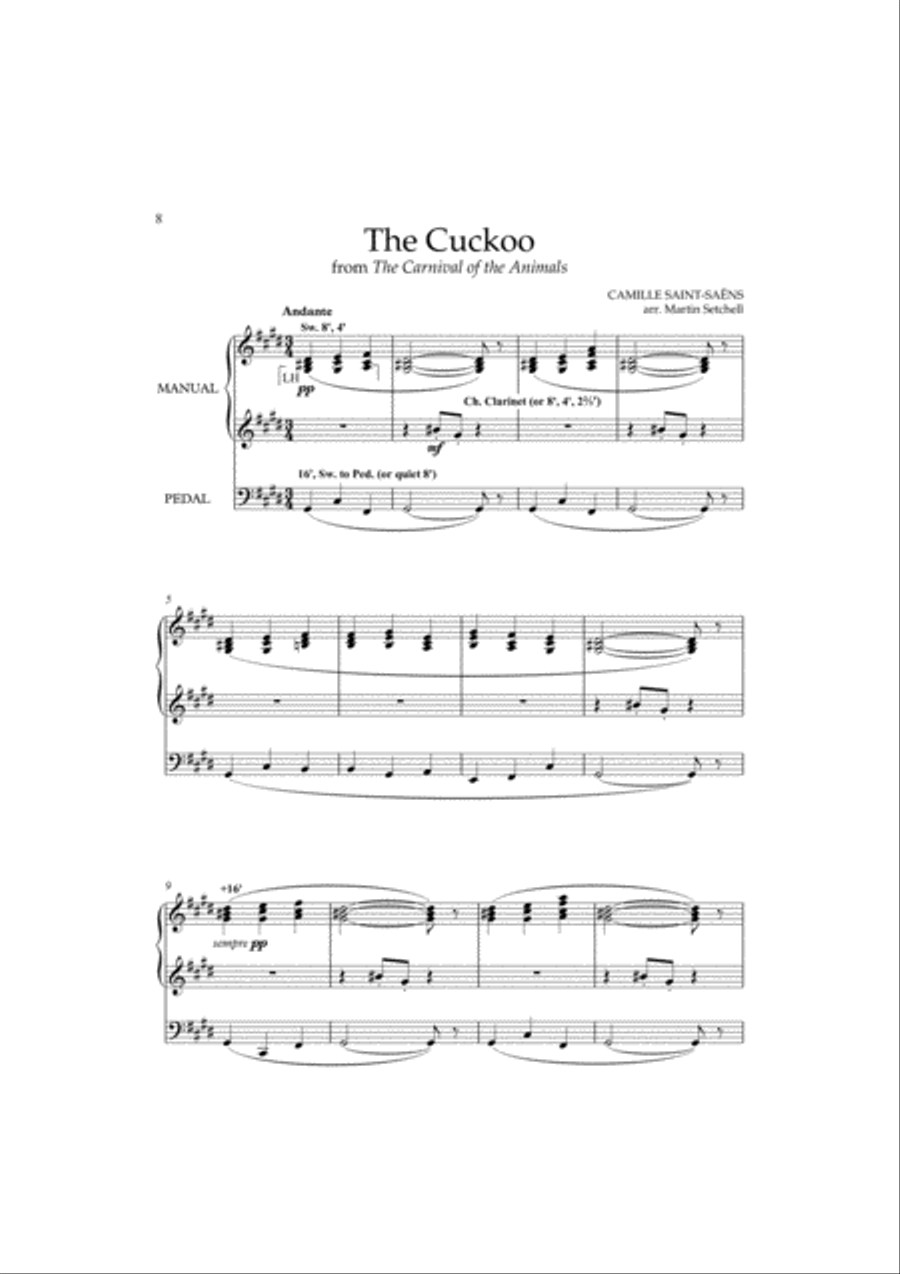 A Saint-Saens Organ Album Organ Solo scores gallery preview page 6