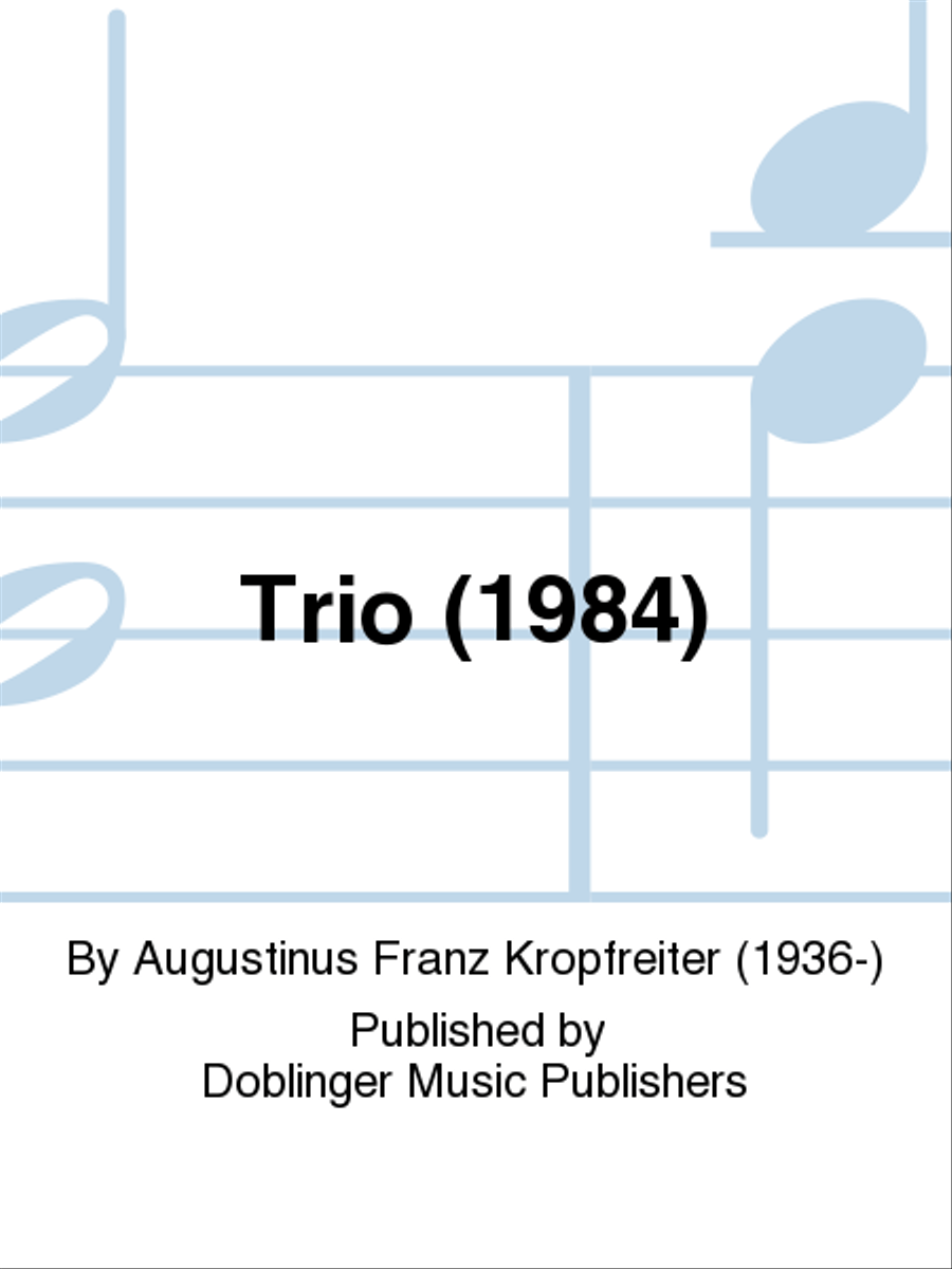 Trio (1984) Trio (1984) Clarinet scores gallery preview page 1