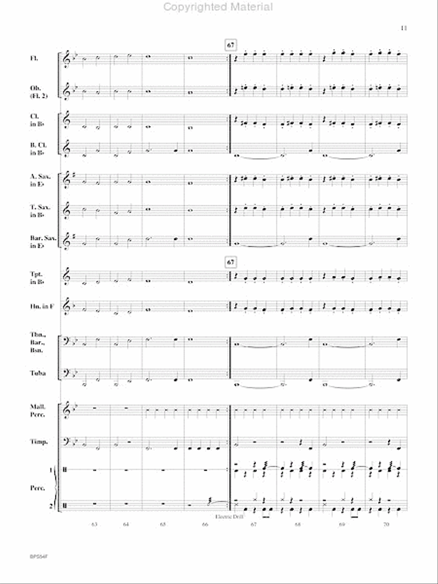 Santa's Noisy Workshop Concert Band scores gallery preview page 12