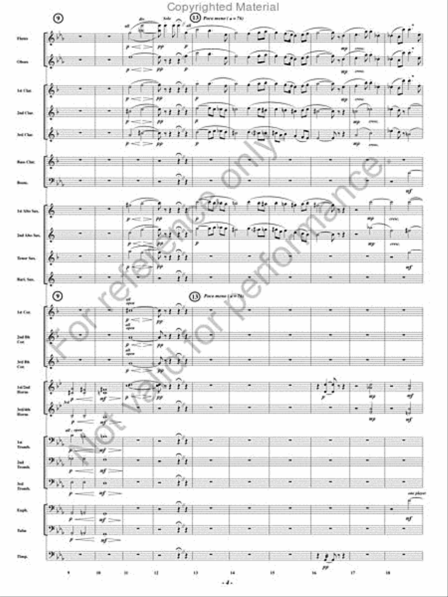 Pagliacci Concert Band scores gallery preview page 3