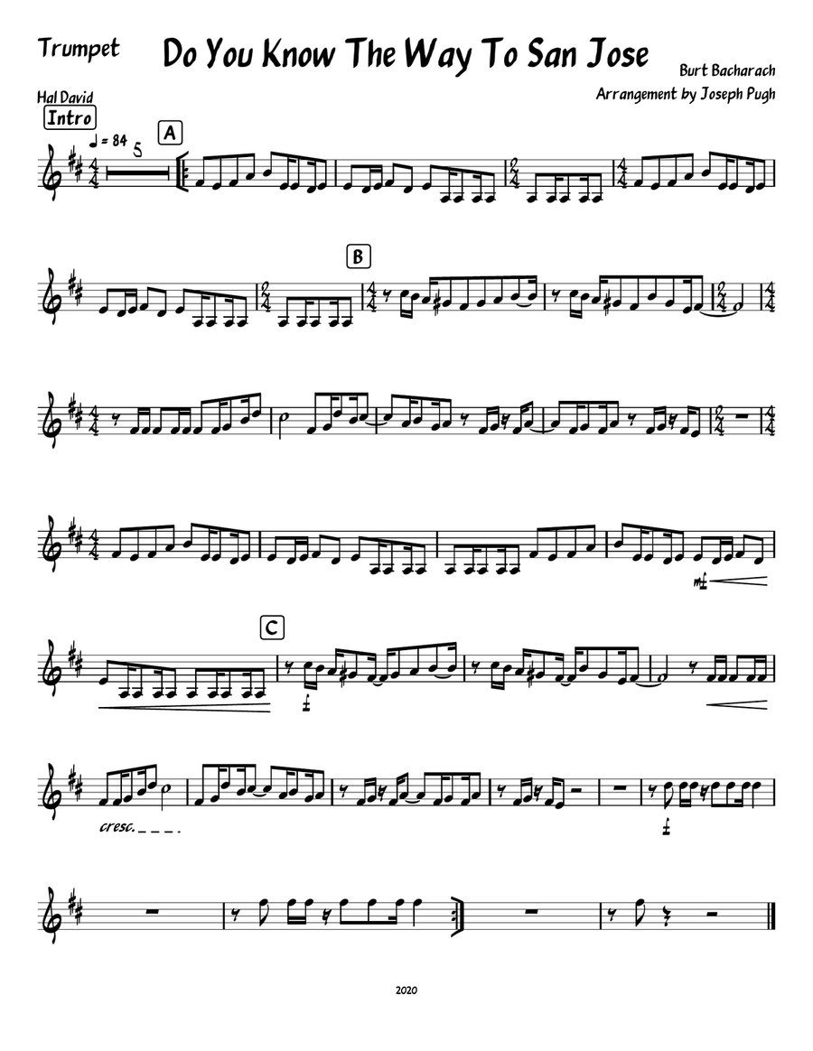 Do You Know The Way To San Jose Large Ensemble scores gallery preview page 5