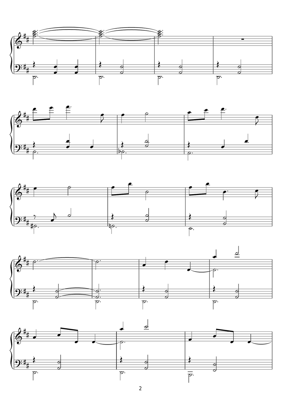 Benjamin And Daisy (from The Curious Case Of Benjamin Button) Piano Solo scores gallery preview page 2