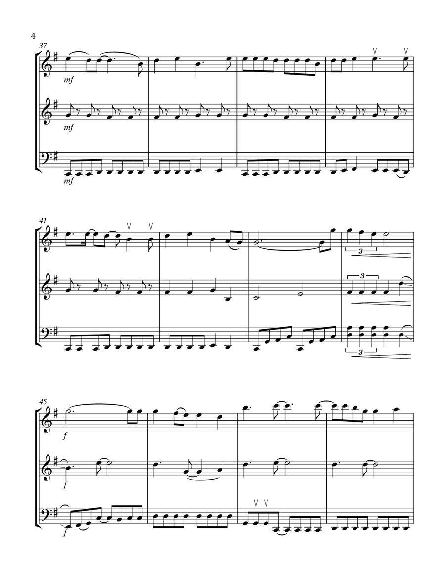 Livin' On A Prayer String Trio scores gallery preview page 4