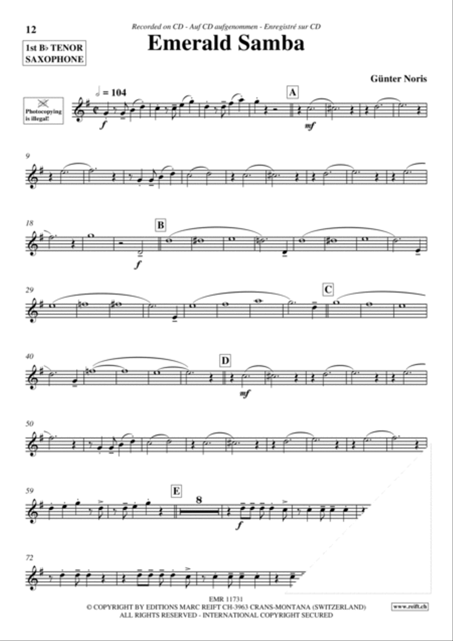 Play The 1st Tenor Sax With The Ballroom Dance Orchestra Vol. 4 Tenor Saxophone scores gallery preview page 13