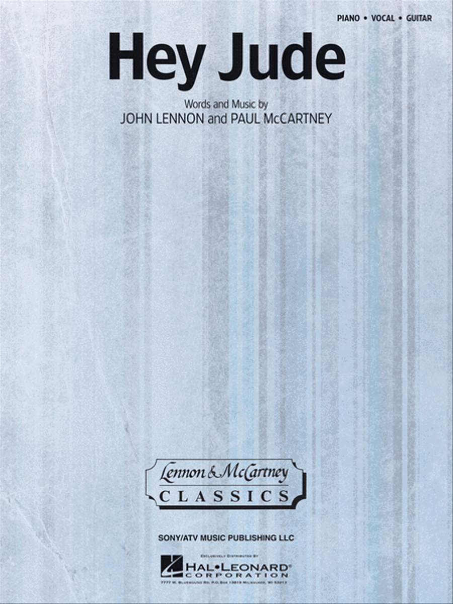 Hey Jude Piano, Vocal, Guitar scores gallery preview page 1