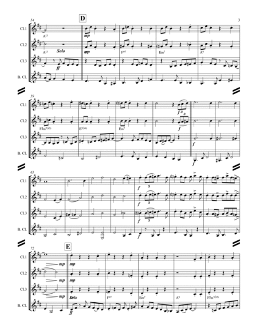 I'll Be Home For Christmas Woodwind Ensemble scores gallery preview page 4