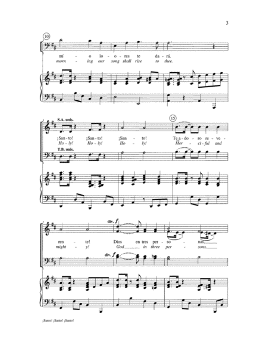 Santo, Santo, Santo 4-Part scores gallery preview page 3