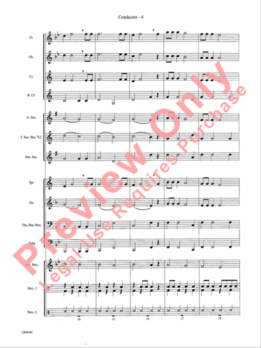 Winter Wonderland Winter Wonderland Concert Band scores gallery preview page 6