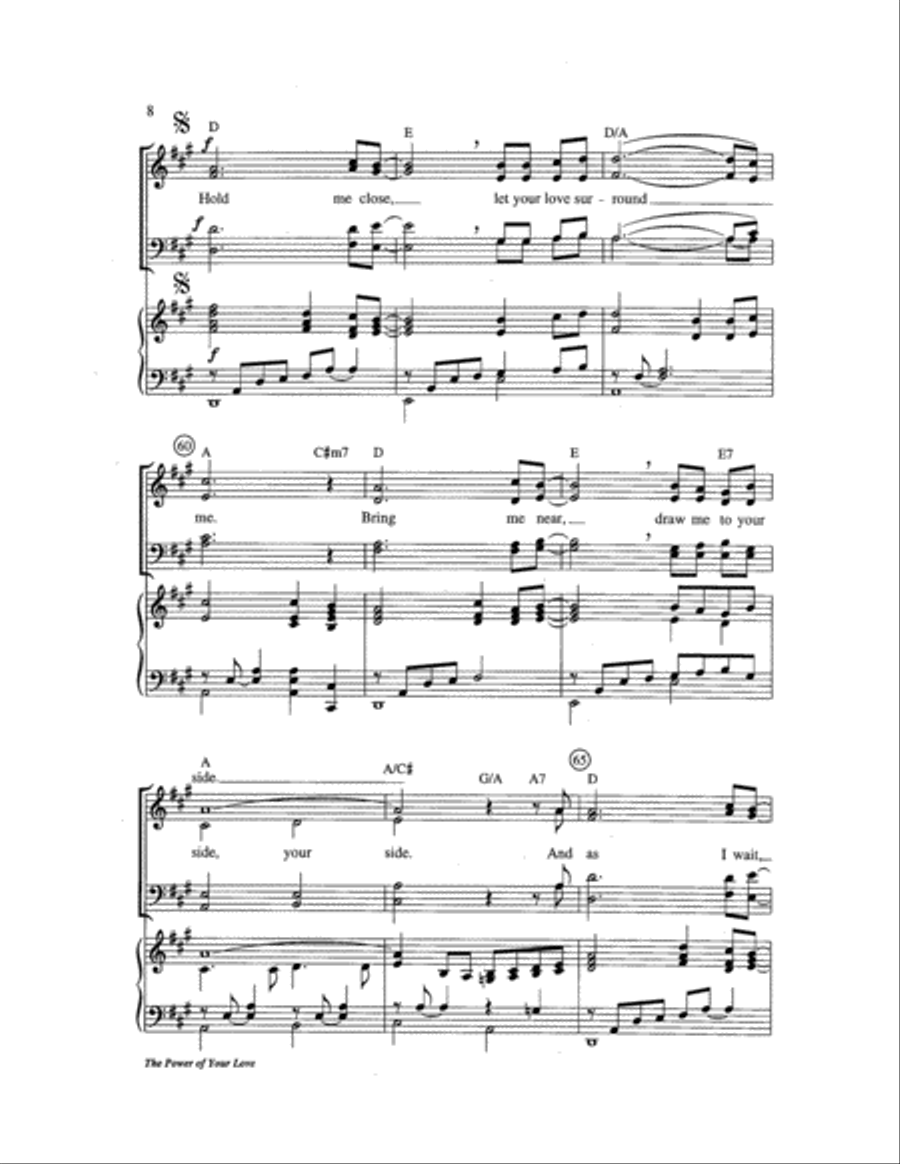 The Power of Your Love Choir scores gallery preview page 8