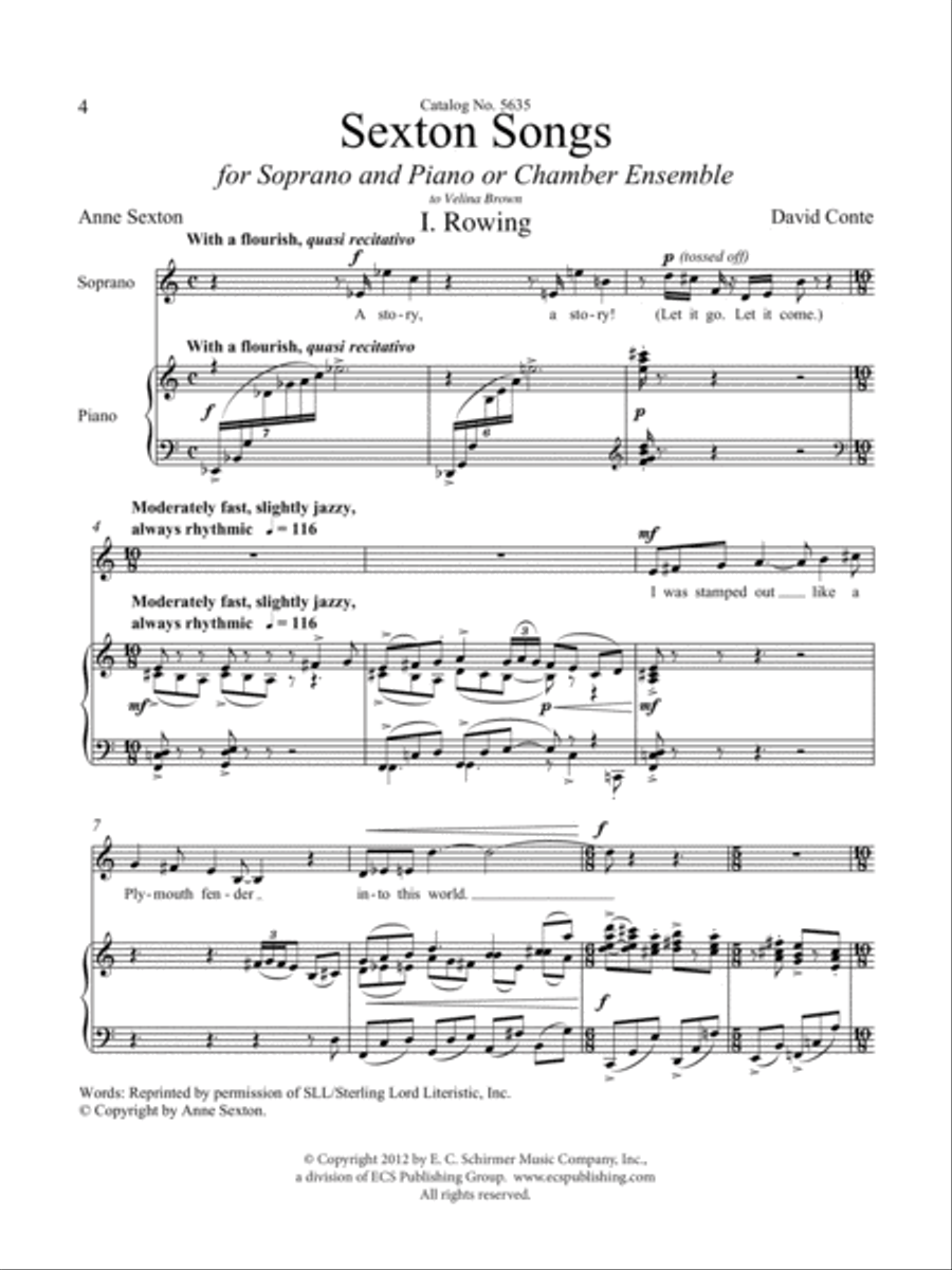 Sexton Songs Flute scores gallery preview page 5