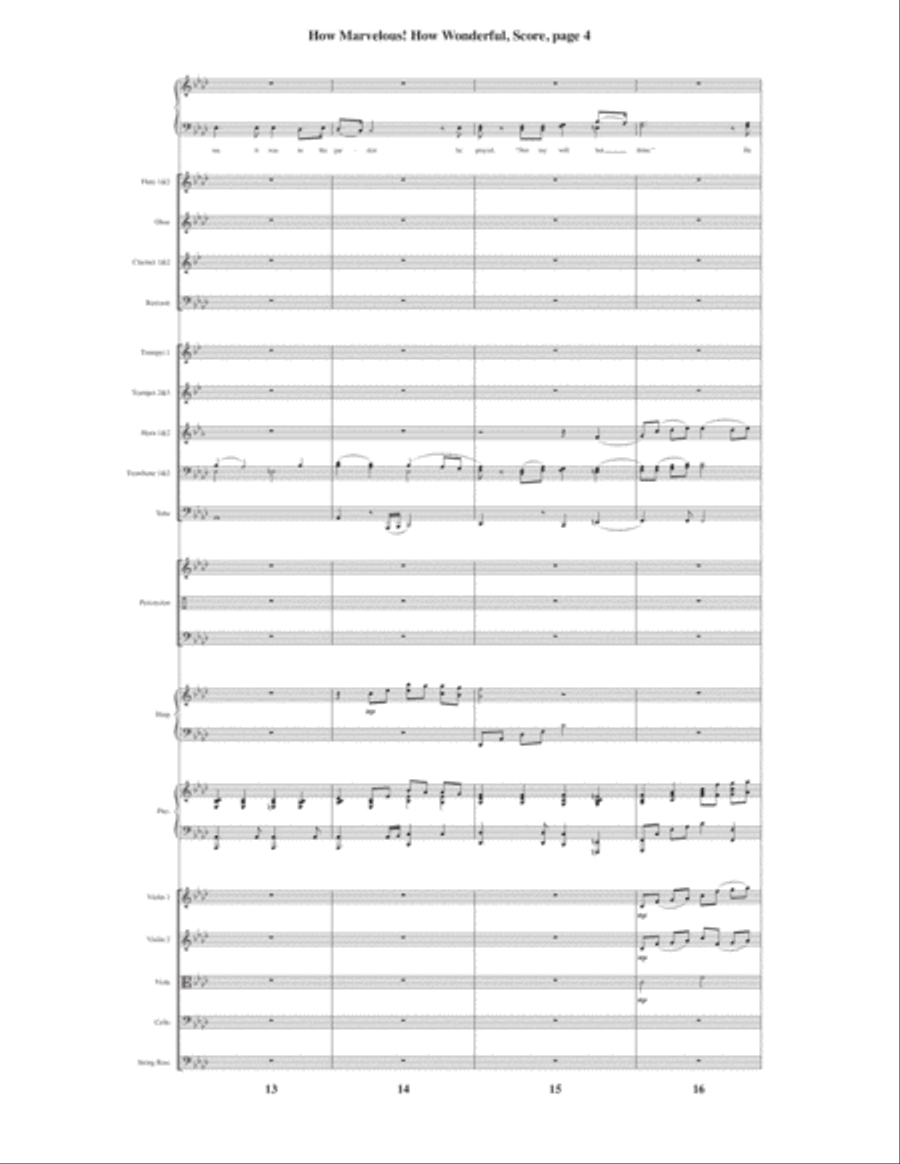How Marvelous! How Wonderful! 4-Part scores gallery preview page 6
