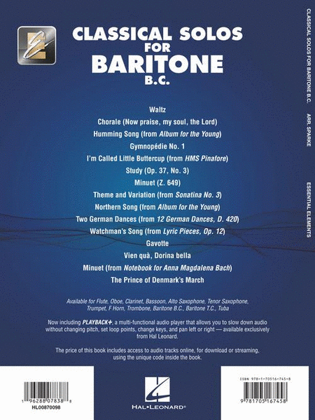Classical Solos for Baritone B.C.