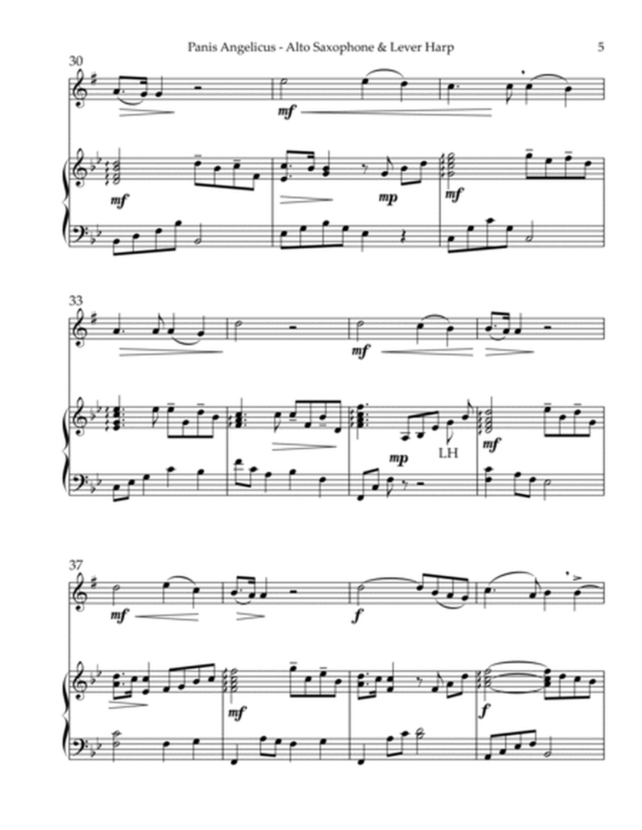 Panis Angelicus, Duet for Eb Alto Saxophone & Lever Harp image number null