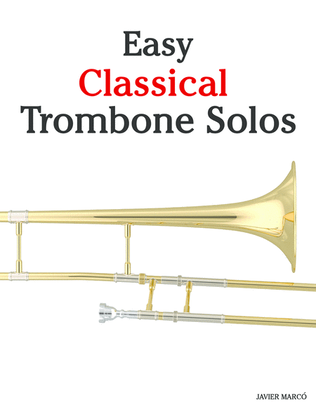 Book cover for Easy Classical Trombone Solos
