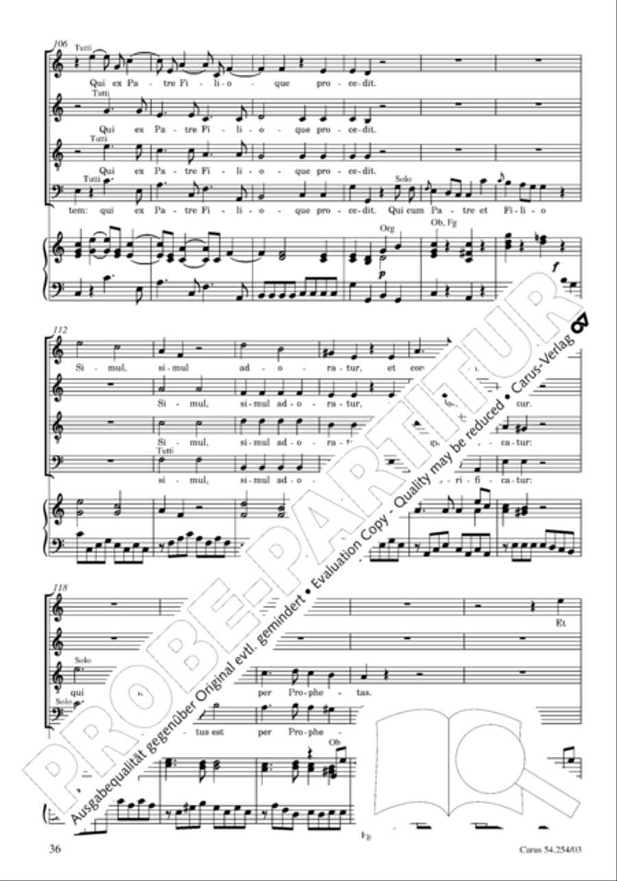 Missa Sancti Hieronymi 4-Part scores gallery preview page 37