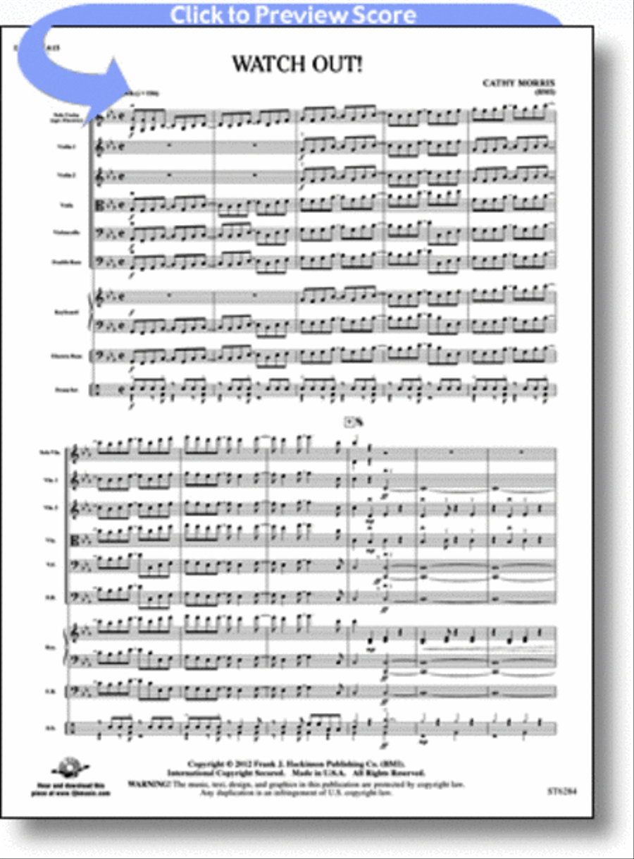 Watch Out! String Orchestra scores gallery preview page 1