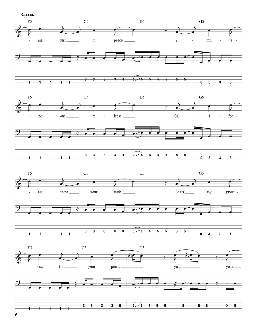 Dani California Acoustic Guitar scores gallery preview page 6
