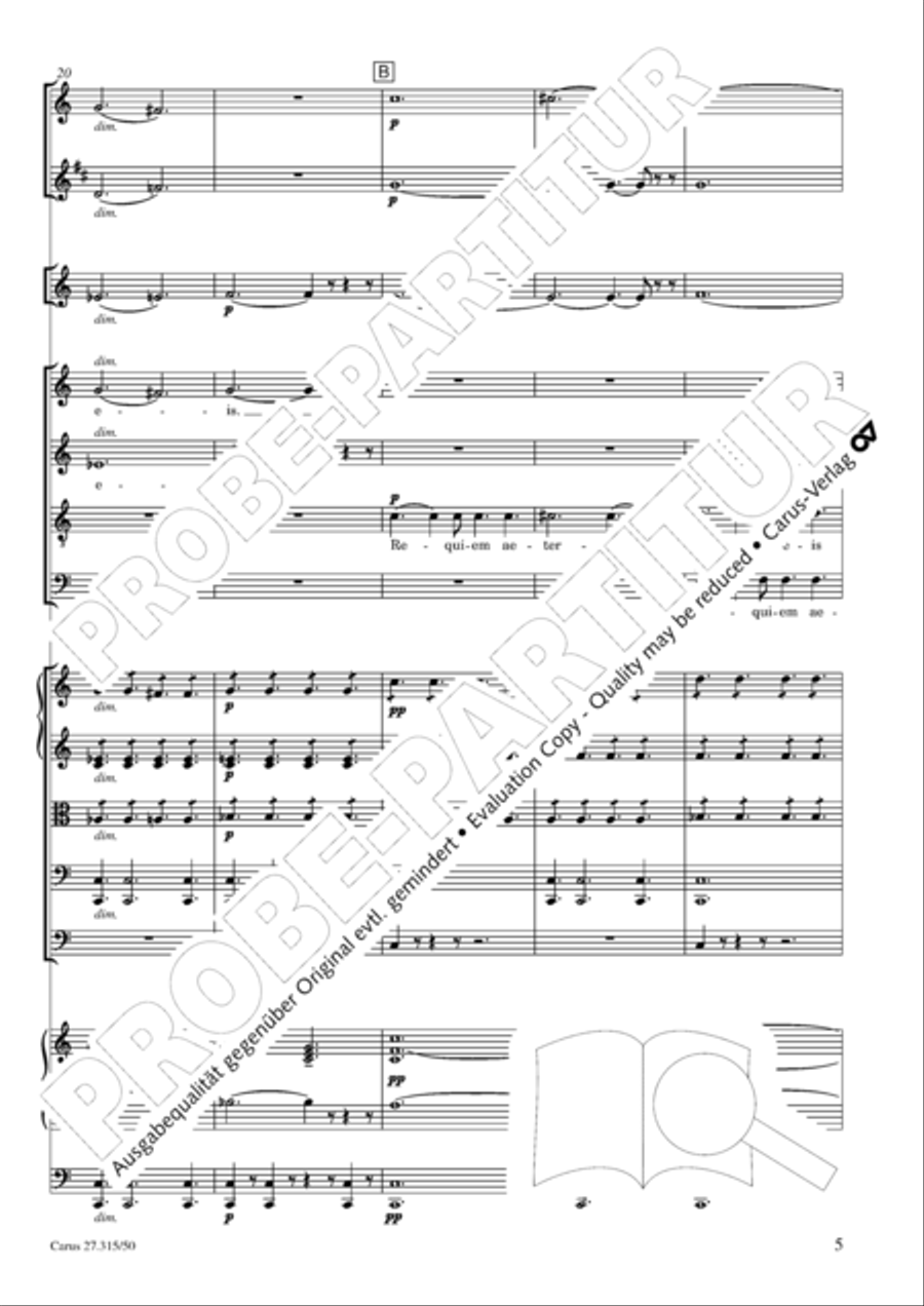 Requiem in C major 4-Part scores gallery preview page 8