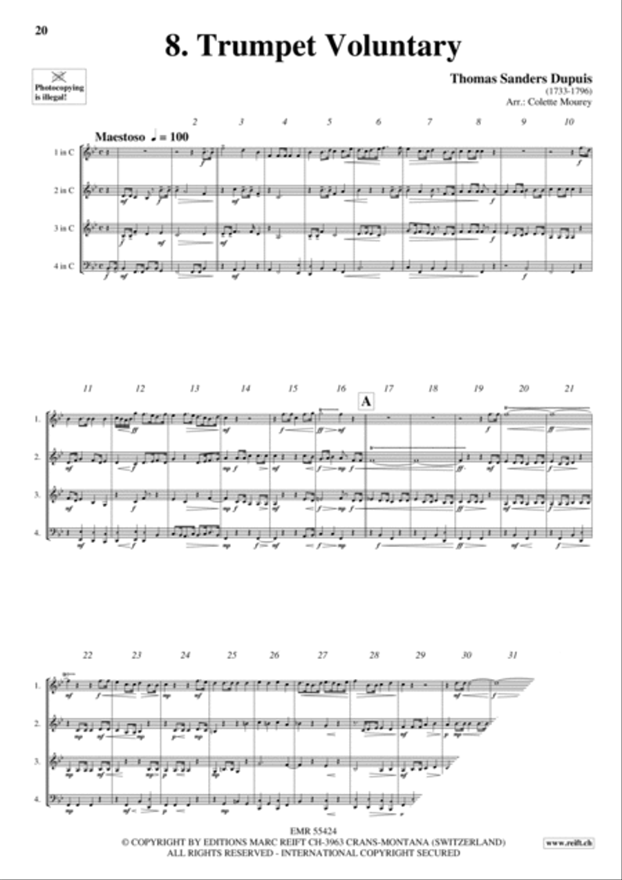 10 Greatest Voluntaries Woodwind Quartet scores gallery preview page 10