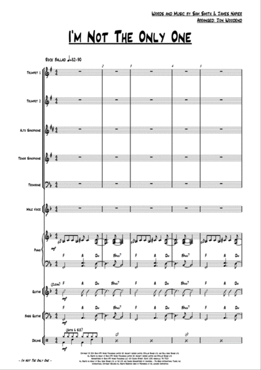 I'm Not The Only One Large Ensemble scores gallery preview page 4