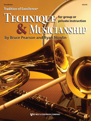 Book cover for Tradition of Excellence: Technique and Musicianship - Trombone