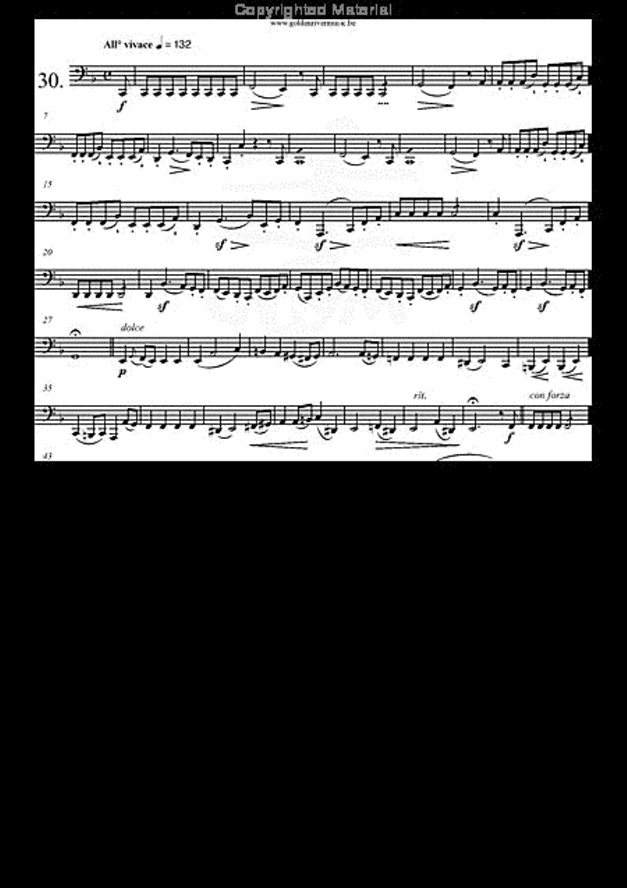 30 Etudes op. 13 Tuba scores gallery preview page 31