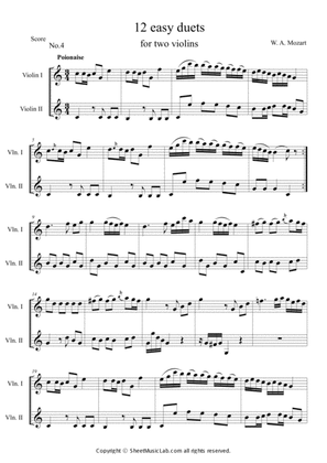 12 Easy Duets For Two Violins No. 4