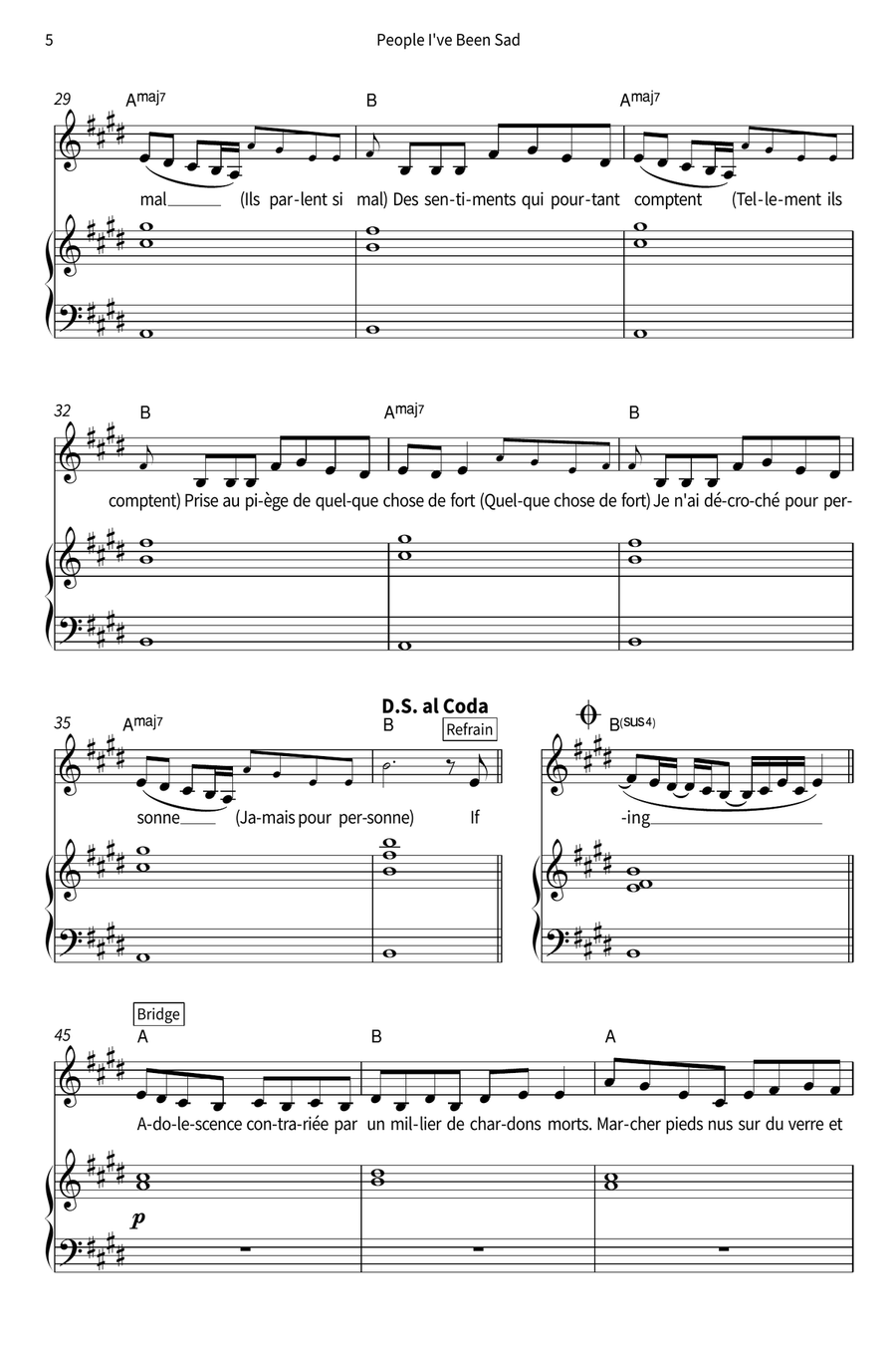 People I've Been Sad Voice scores gallery preview page 6