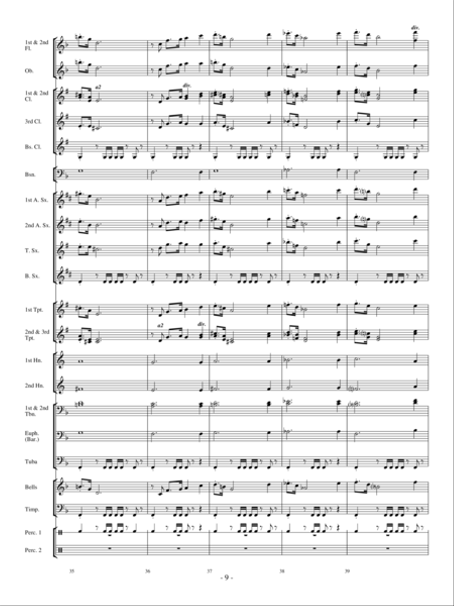Northwind Concert Band scores gallery preview page 8