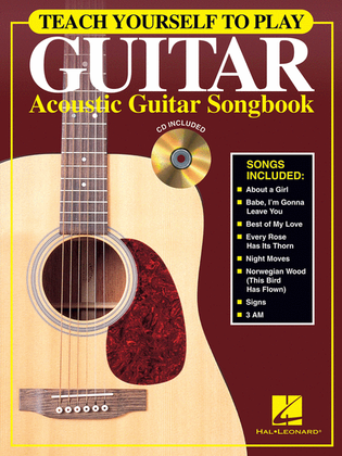 Book cover for Teach Yourself to Play Guitar - Acoustic Guitar Songbook
