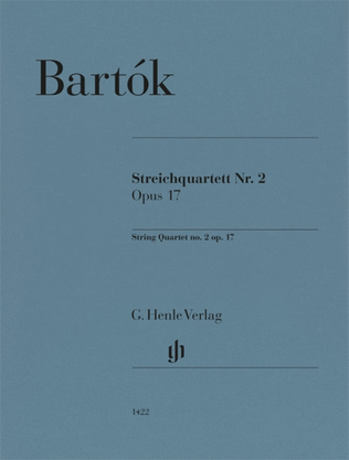 Book cover for String Quartet No. 2, Op. 17