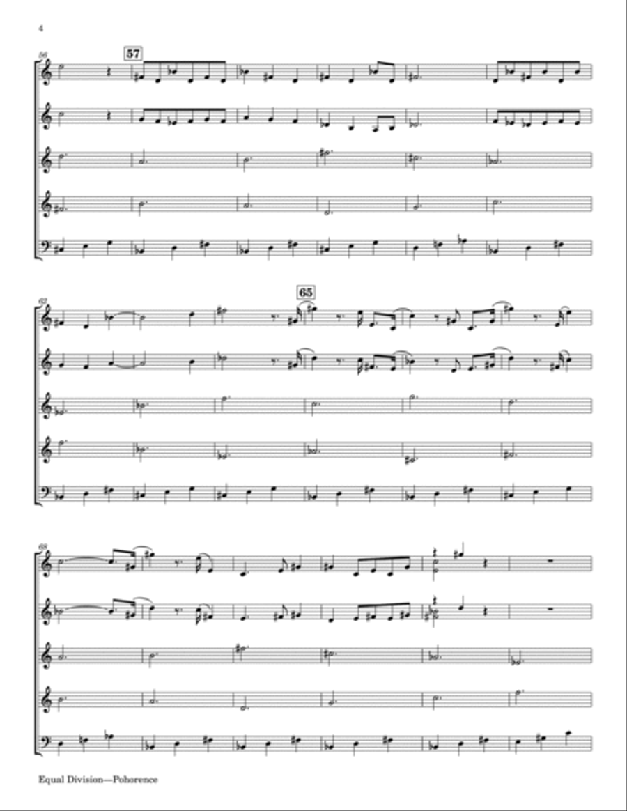 Equal Division (or The Menacing Music Box) Chamber Music scores gallery preview page 4