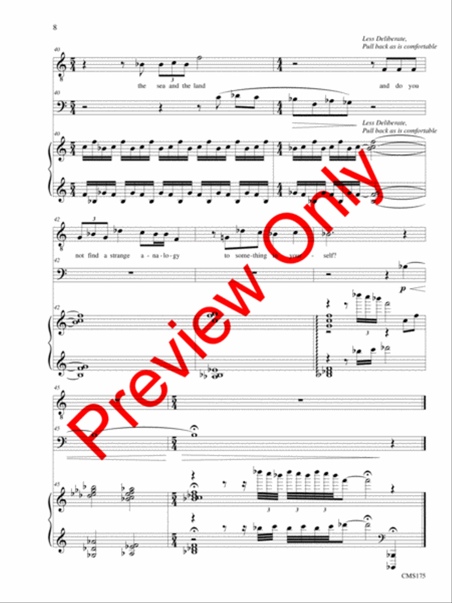 Songs of Solemn Confession: A Song Cycle Bassoon scores gallery preview page 9