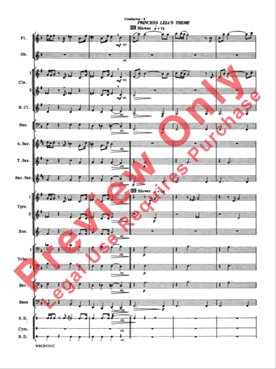 Star Wars Highlights Star Wars Highlights Concert Band scores gallery preview page 7