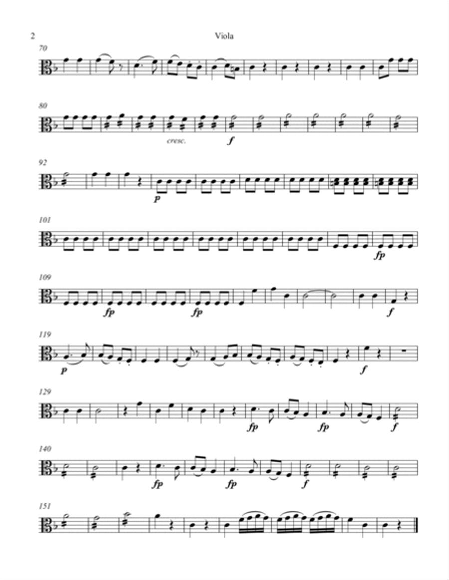 Exultate jubilate Third Movement Alleluia Chamber Orchestra scores gallery preview page 6