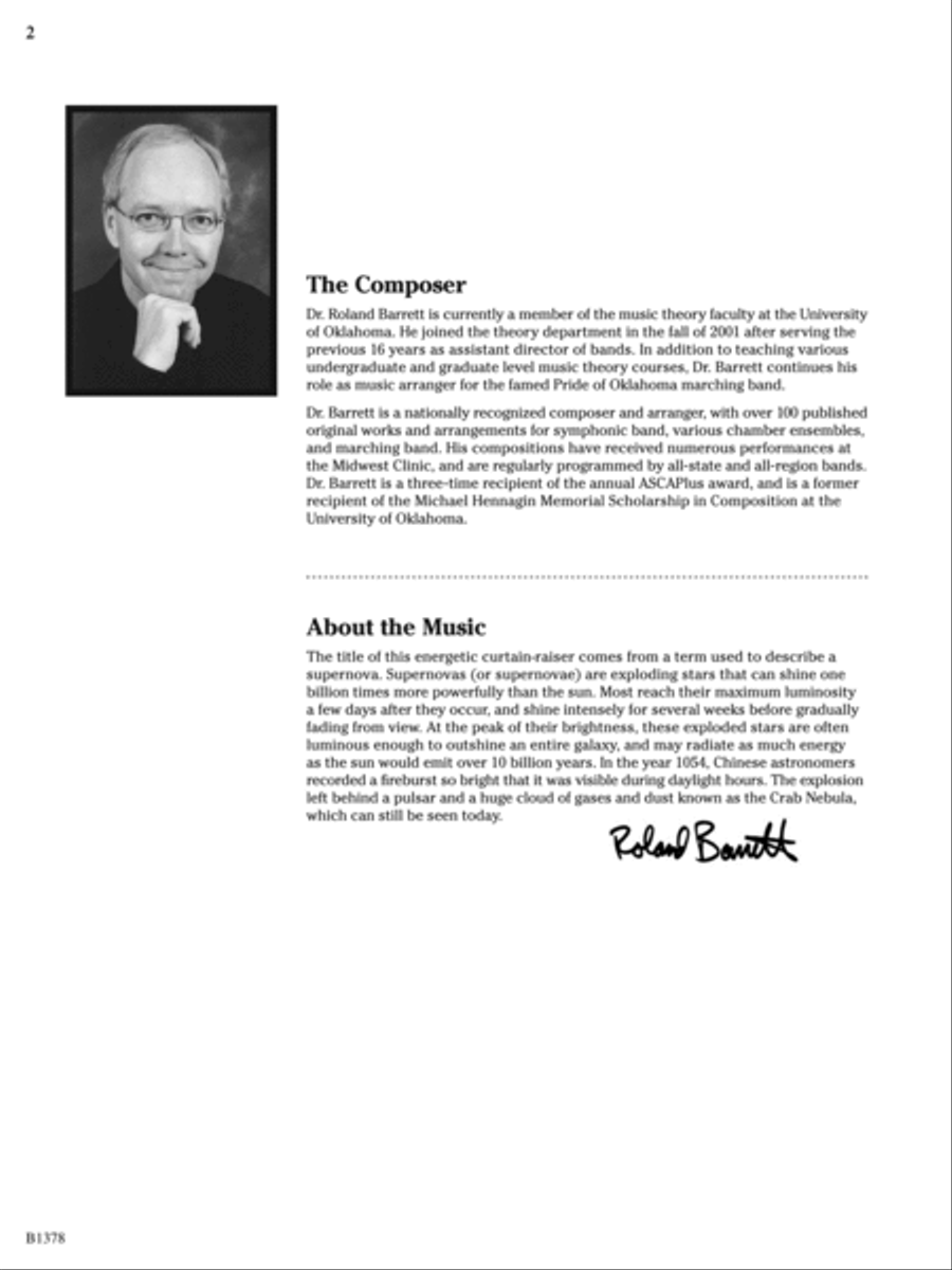 Fireburst Fanfare: Score Concert Band scores gallery preview page 2
