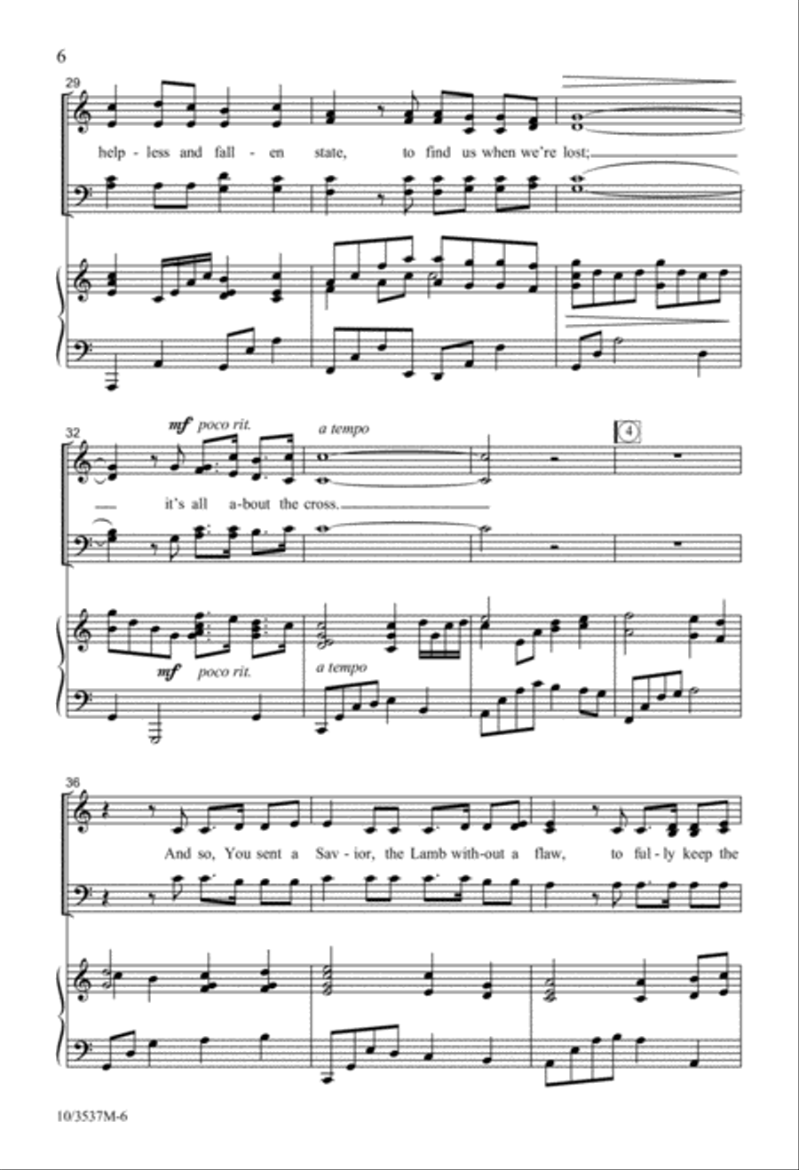 It's All About the Cross 4-Part scores gallery preview page 6