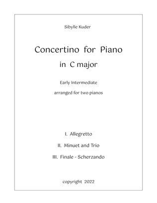 Concertino in C major for Early Intermediate Piano