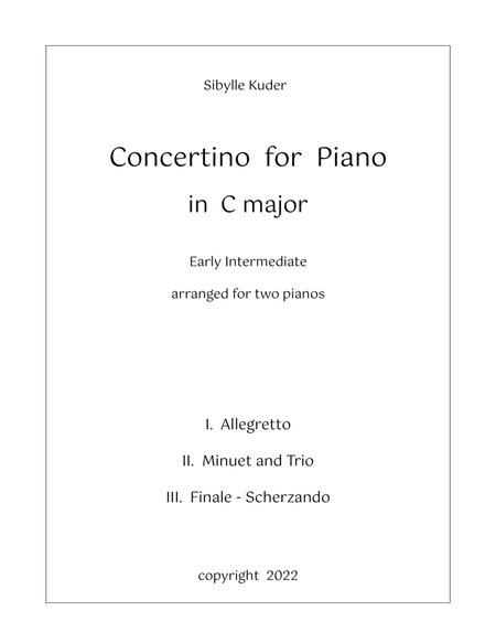 Concertino in C major for Early Intermediate Piano image number null