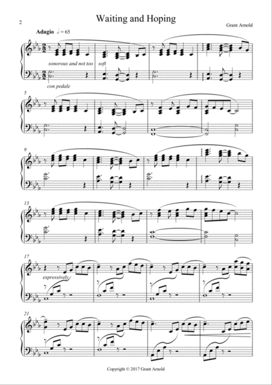 Waiting and Hoping Waiting and Hoping Piano Method scores gallery preview page 2