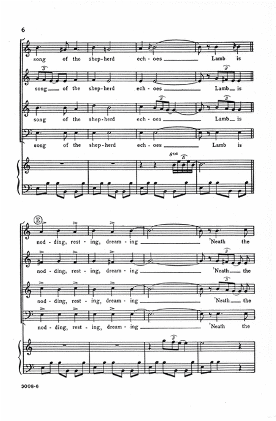 Lullaby of the Shepherd 4-Part scores gallery preview page 6