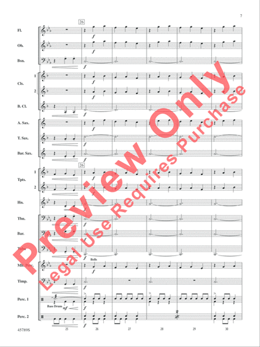 Images of Spain Concert Band scores gallery preview page 7