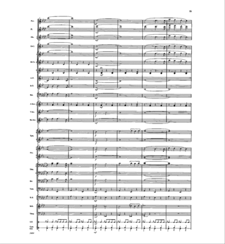 The Americans The Americans Concert Band scores gallery preview page 14
