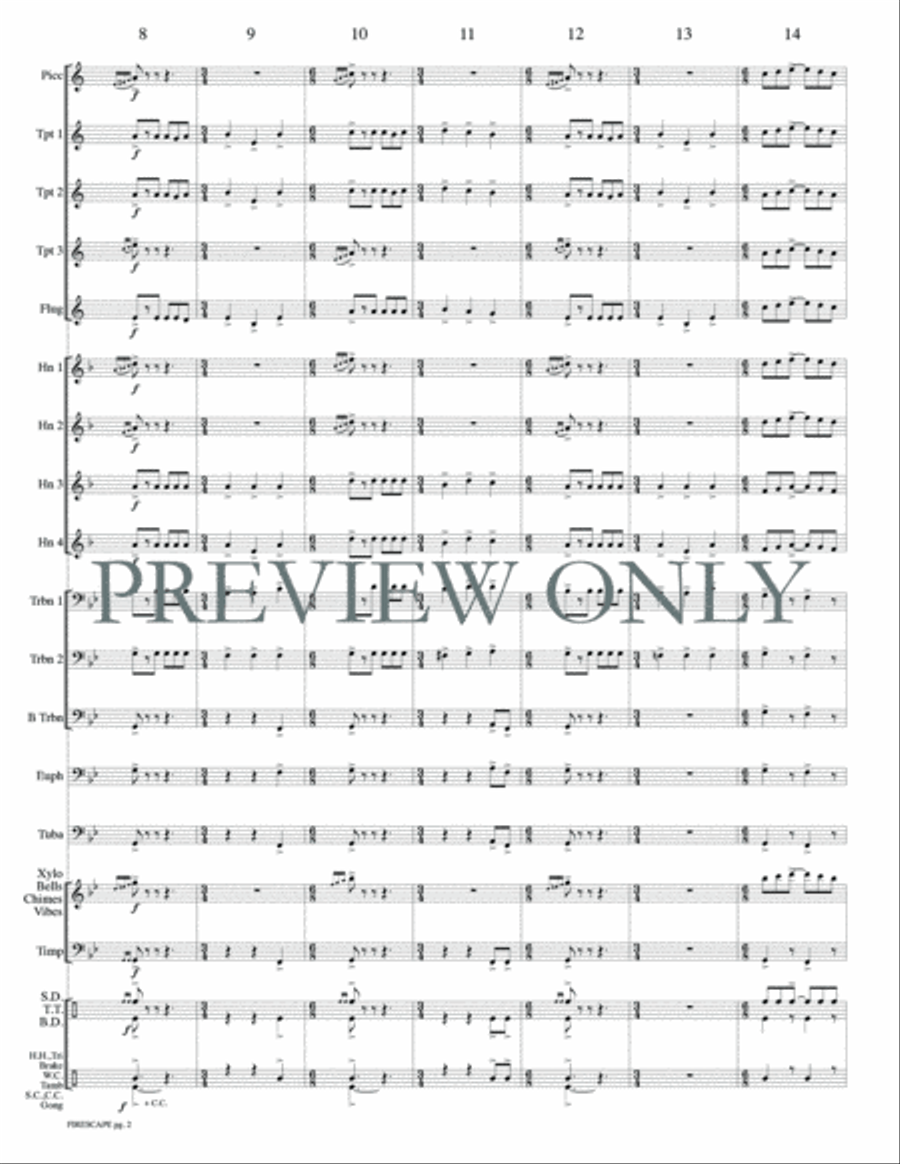 Firescape Firescape Small Ensemble scores gallery preview page 4