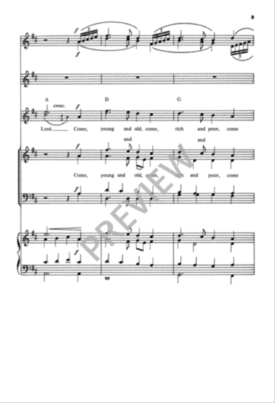 Make Us One In Christ 4-Part scores gallery preview page 10
