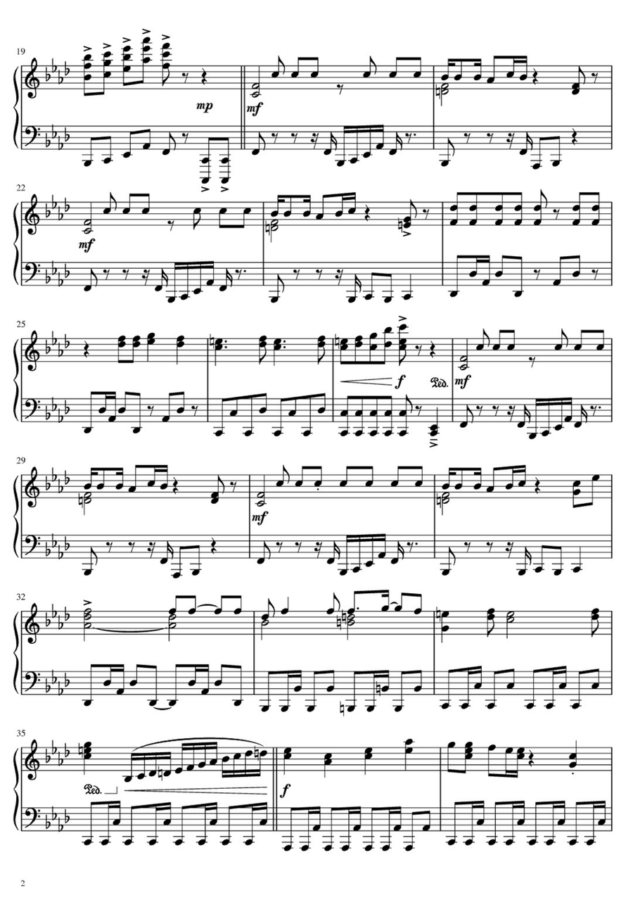 Dragon Ball Dragon Ball Easy Piano scores gallery preview page 2