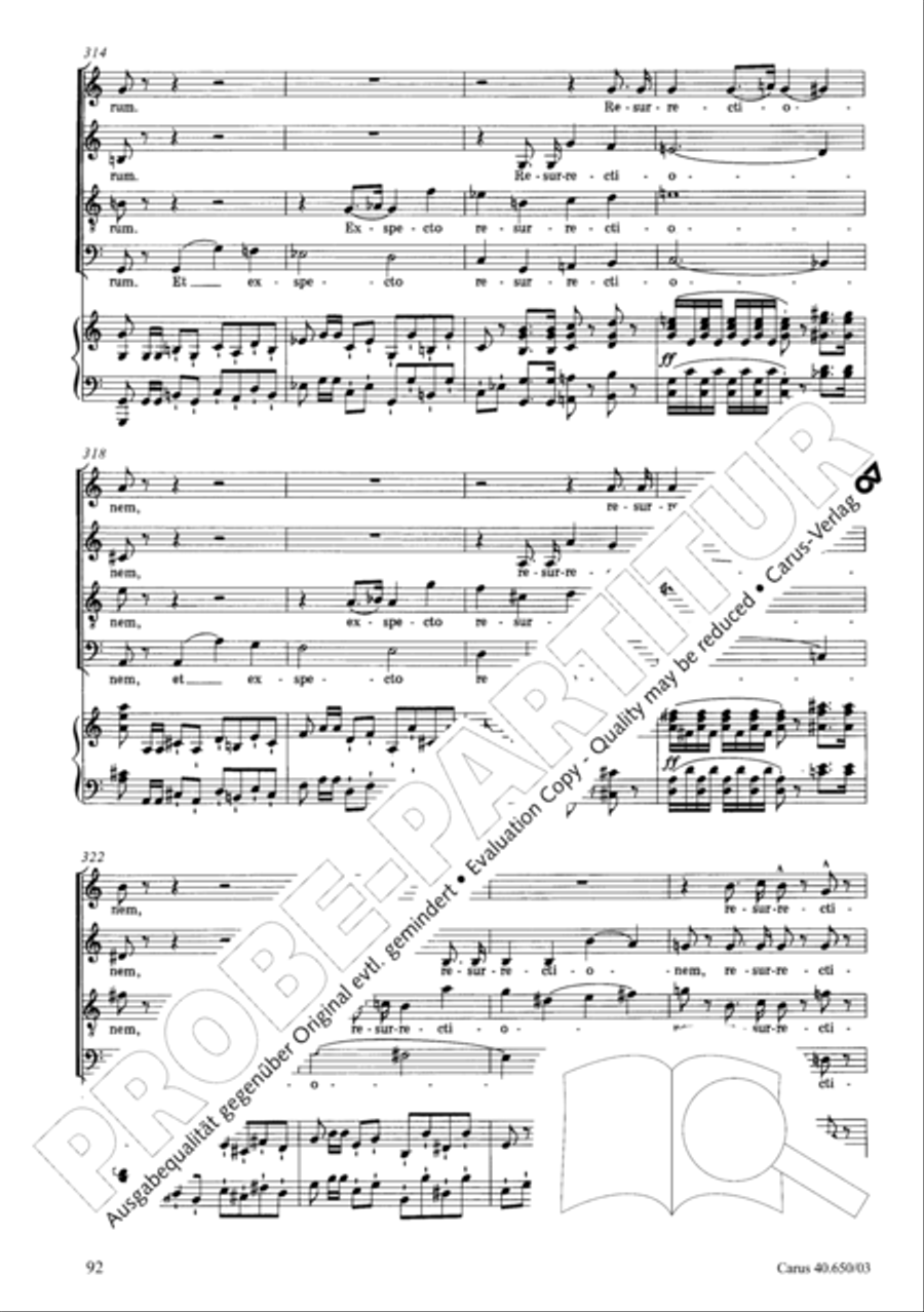 Petite Messe solennelle 4-Part scores gallery preview page 95