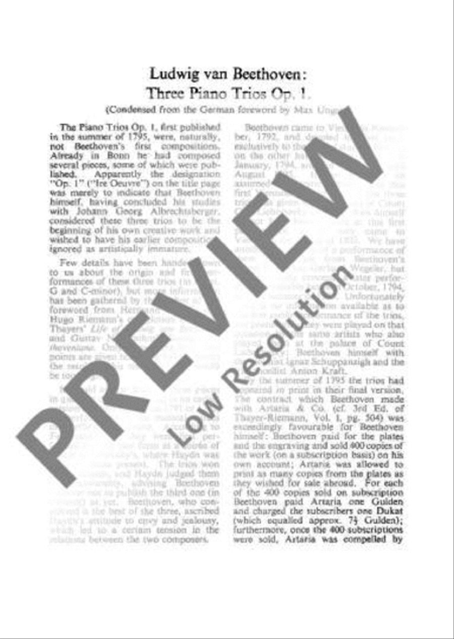 Piano Trio No. 3 C minor Piano Trio scores gallery preview page 4