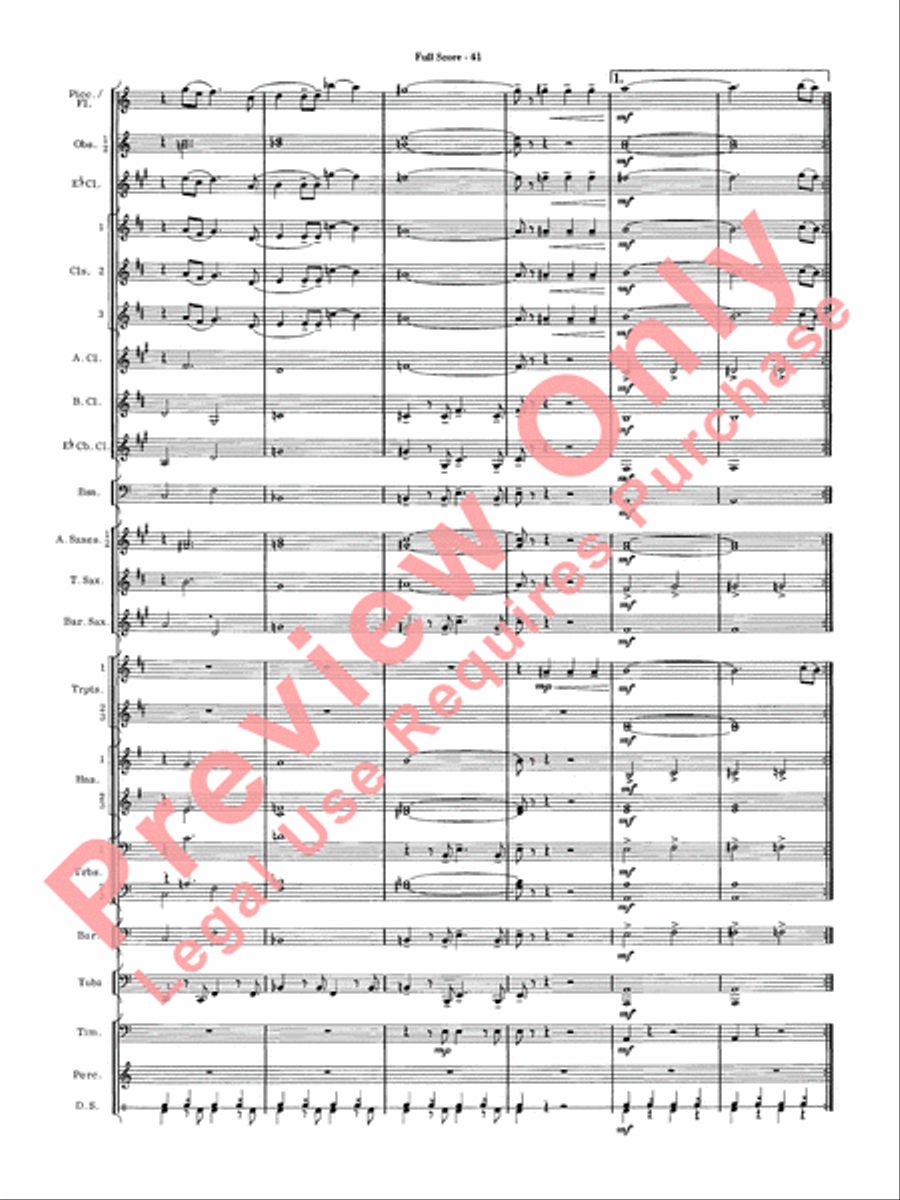 James Bond Suite Concert Band scores gallery preview page 43